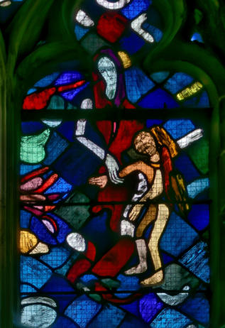 Détail de la baie 0 de l'église Notre-Dame de Caudebec-en-Caux