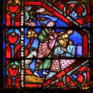 Cathédrale Saint-Étienne d'Auxerre:sur la baie 19: Sacrifice d'Isaac