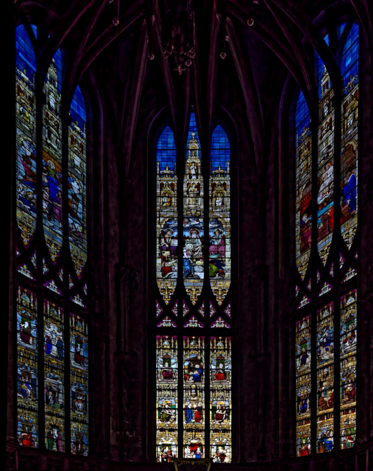 Créations d'Eugène-Stanislas Oudinot: Le Christ et la Vierge entourés de sybilles se de prophètes