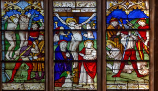 Baie 13: Légende des saints Crépin et Crépinien
