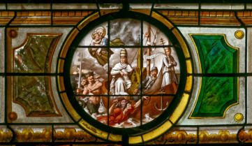 Georges de Pimodan, sur le bateau de Pie IX, sauve Marianne de la menace prussienne.