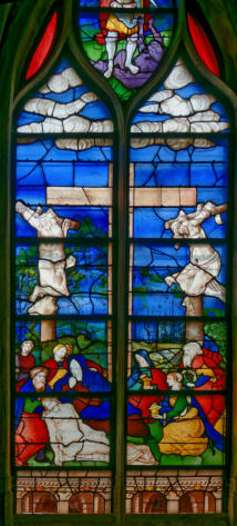 Baie 10: Déploration sur le corps du Christ - Saint Michel terrassant le dragon