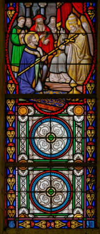 Julien est envoyé en mission par le pape et reçoit la croix pastorale