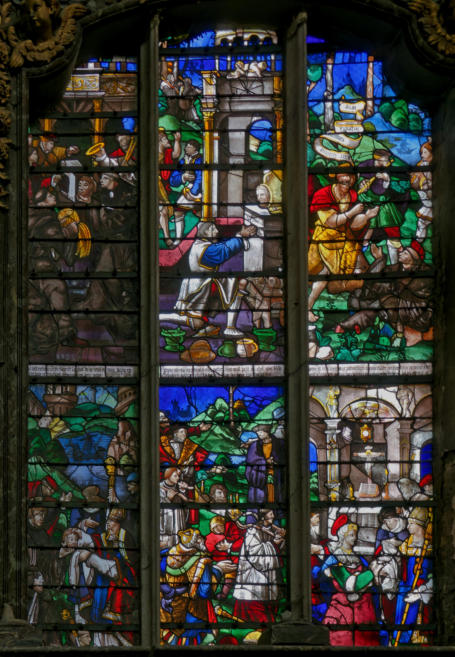 Baie 1: Miracle du chef de saint Jean-Baptiste