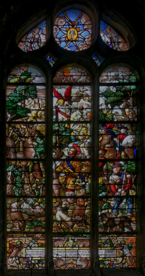 Baie 12: Vision miraculeuse de saint Hubert