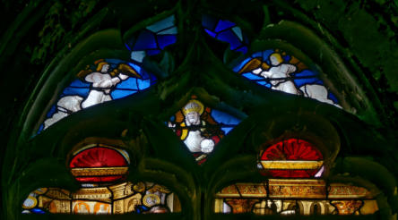 Dieu le Père entouré de 2 anges