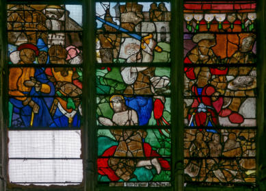 Salomé attend - Décollation du saint - La tête du saint sur un plateau