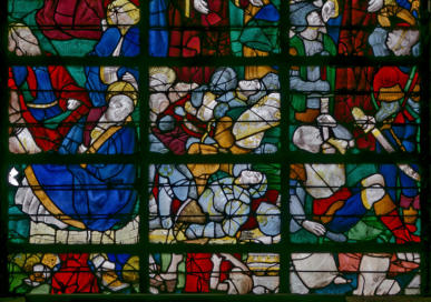 Le Christ au Jardin des Oliviers - Le Christ renverse les soldats venus l'arrêter - Baiser de Judas