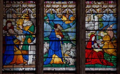 Refus des offrandes d'Anne et de Joachim - Annonce à Joachim - Annonce à Anne