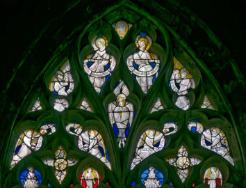 Sainte Face entourée d'un séraphin et de 8 anges