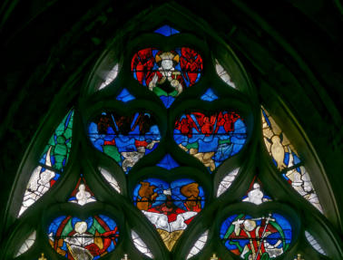 La chute des anges rebelles présidée par Dieu le Père