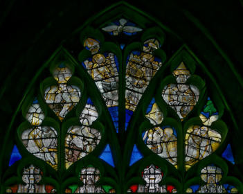 Couronnement de la Vierge et Enfance du Christ: Annonciation, Visitation, Présentatau temple, Nativité, Adoration des Mages