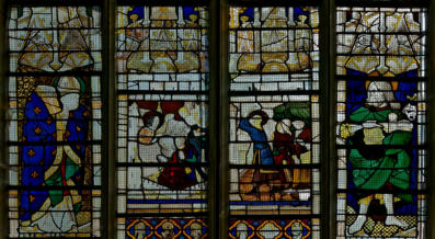 Saint Denis - 2 scènes de la légende de saint Sébastien - Saint Jean-Baptiste