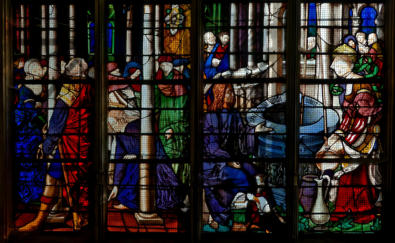 Le Christ se baisse pour écrire face à la femme adultère - Le Christ et la samaritaine