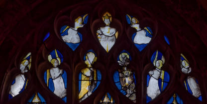 Anges adorateurs - Dieu le Père - Saint évêque - Saint Guillaume d'Aquitaine