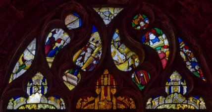 Trinité souffrante - Saint Nicolas dote les 3 jeunes filles pauvres - Le saint calme la tempête - Il empêche l'exécution des 3 soldats 