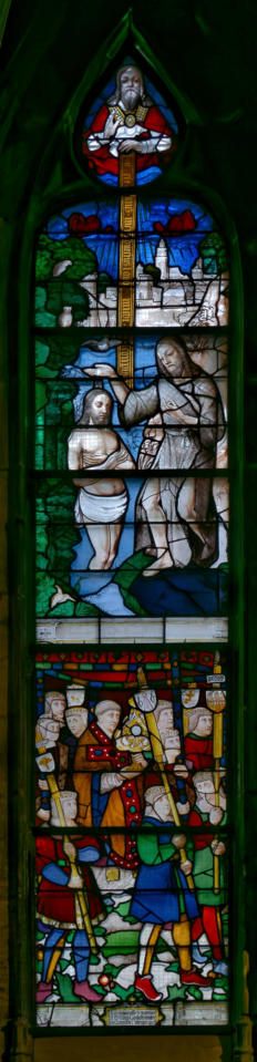 Baie 26: Baptême du Christ - Procession des drapiers de Louviers