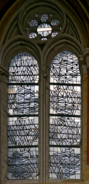 Création de Gérard Lardeur inspirée de l'activité drapière de Louviers