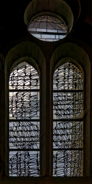 Création de Gérard Lardeur inspirée de l'activité drapière de Louviers