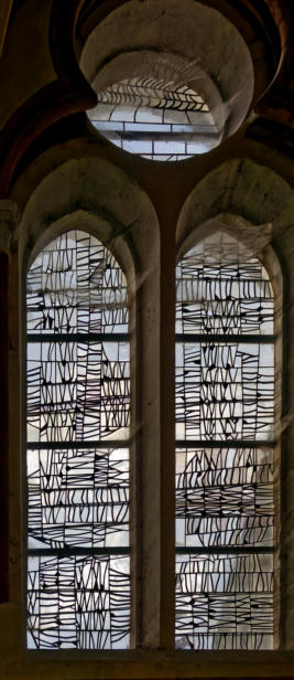 Création de Gérard Lardeur inspirée de l'activité drapière de Louviers