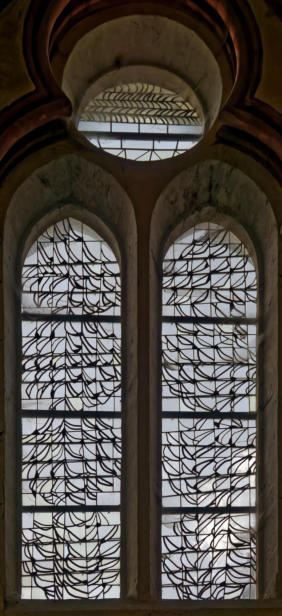 Création de Gérard Lardeur inspirée de l'activité drapière de Louviers