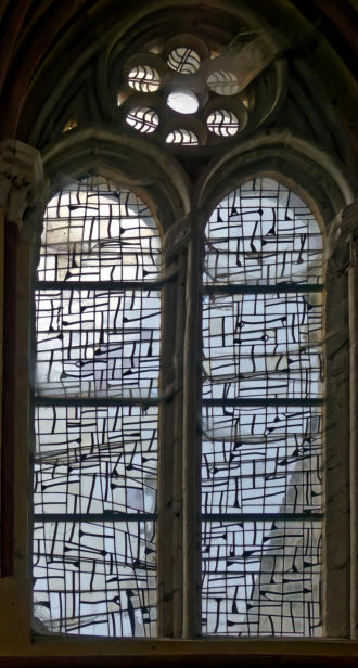 Création de Gérard Lardeur inspirée de l'activité drapière de Louviers