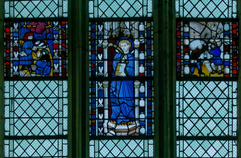 Baie 40: Drapiers dans leur atelier - Saint martyr - Meuniers au travail