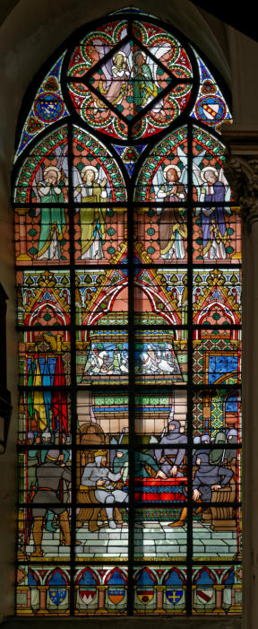 Conseil de guerre à Valenciennes entre les coalisés qui se partagent le royaume de Philippe-Auguste avant la bataille