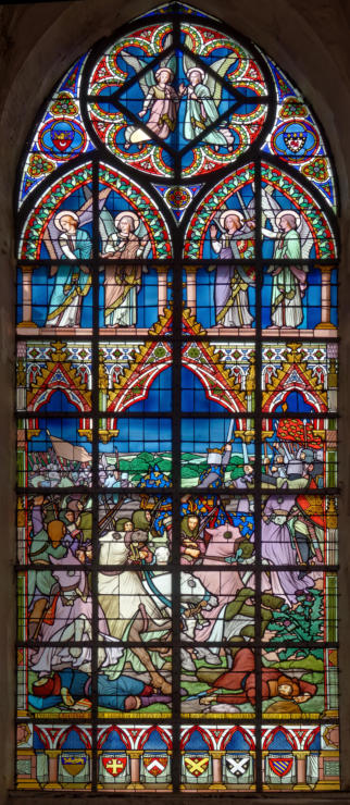 Philippe-Auguste vole au secours de l'arrière garde qui succombe à l'ennemi