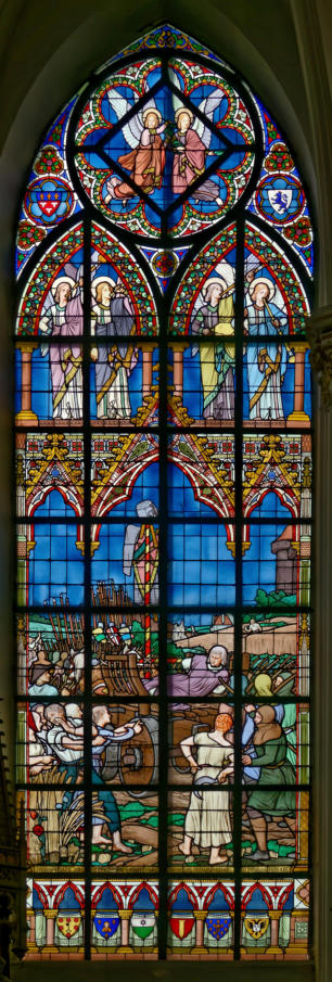 Passage de l'armée victorieuse dans les campagnes où les paysans se moquent de Ferrand