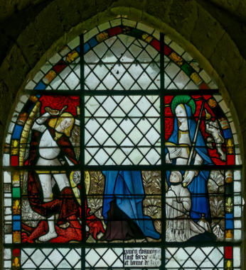 Saint Michel terassant le dragon - ? - Sainte Geneviève présentant un chanoine