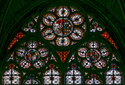 Le Christ conduisant les élus au Paradis - Descente ud Christ aux limbes - Apparitieon du Christ à Marie-Madeleine