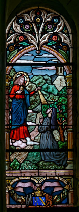 Baie 1: Sainte Marguerite-Marie Alacoque et la dévotion au Sacré-Cœur de Jésus