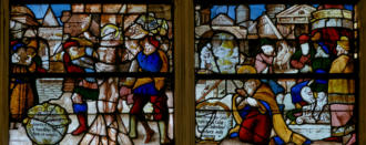 Flagellation de saint Laurent sur un chevalet - Décapitation de saint Sixte