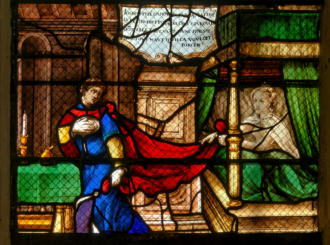 Joseph eut bien du mérite à résister aux charmes de la femme de Putiphar qui lui ouvrit les portes de la prison où il put révéler ses talents d'interprète de rêves avec la suite que l'on sait