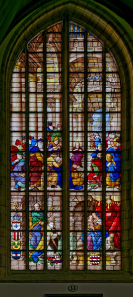 Baie 13: Jésus parmi les docteurs (1565 lambert van Noort / Digman Meynaert)