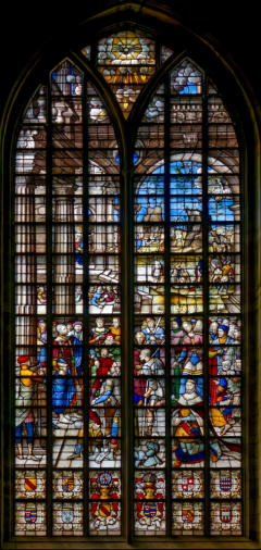 Baie 24: Saint Philippe prêchant et baptisant (1571 Dirck Crabeth)