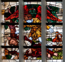 Élie nourri par les corbeaux / Élie reçoit la nourriture de l’ange
 - Elijah fed by the ravens / Elijah receives food from the ange - 
Elia gevoed door de raven / Elia ontvangt voedsel van de engel