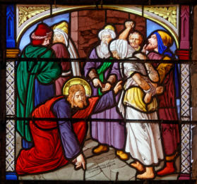 Baie1: Le Christ et la femme adultère