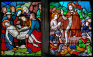Baie 4: Scènes de la Passion et de la Vie glorieuse du Christ