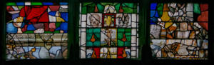 Baie 29: Saint Sébastien - Têtes de morts - Fleurs de lys