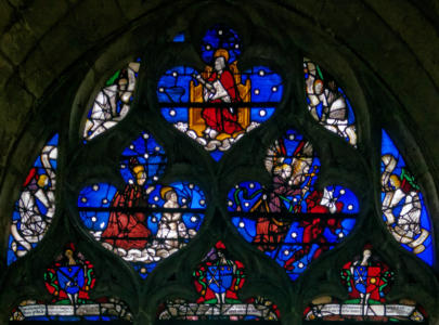 La Vierge présente Théophile - Christ trônant - Un ange chasse un démon