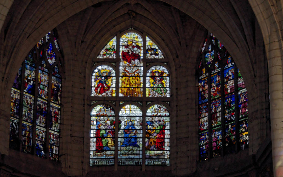 Ensemble des baies hautes du choeur