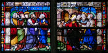 Les 12 apôtres se réunissent pour assister à la mort de la Vierge