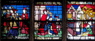 Sainte Syre visitée par le roi - Sainte Syre visitée par des pèlerins  -Moert en miracles posthumes
